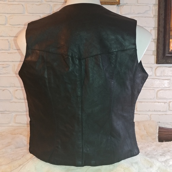 NWT Allstate Leather Vest Medium - Picture 3 of 4